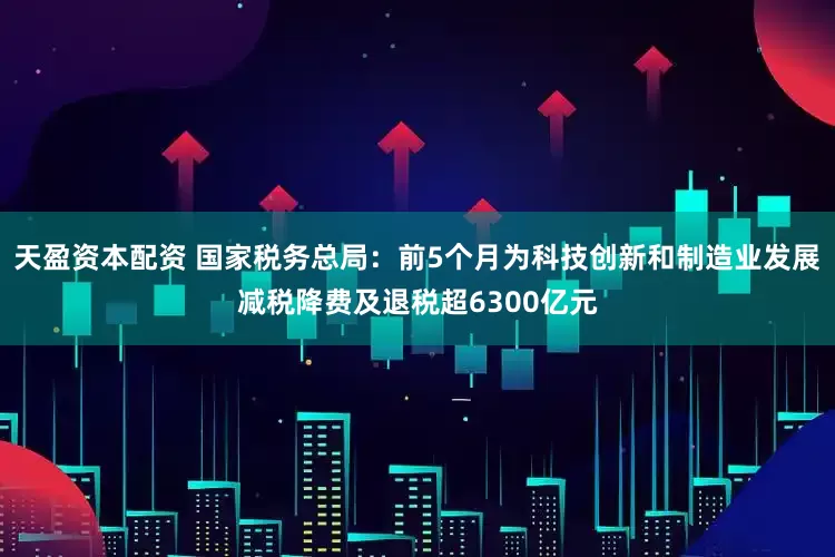 天盈资本配资 国家税务总局：前5个月为科技创新和制造业发展减税降费及退税超6300亿元